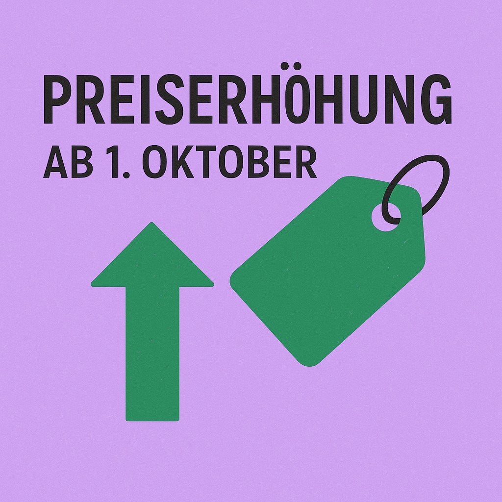 Preisanpassungen zum 1. Oktober