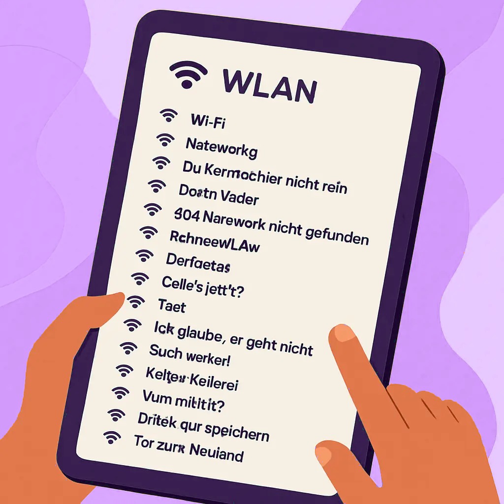 Die 14 lustigsten WLAN-Namen – bring Humor in dein Heimnetz!
