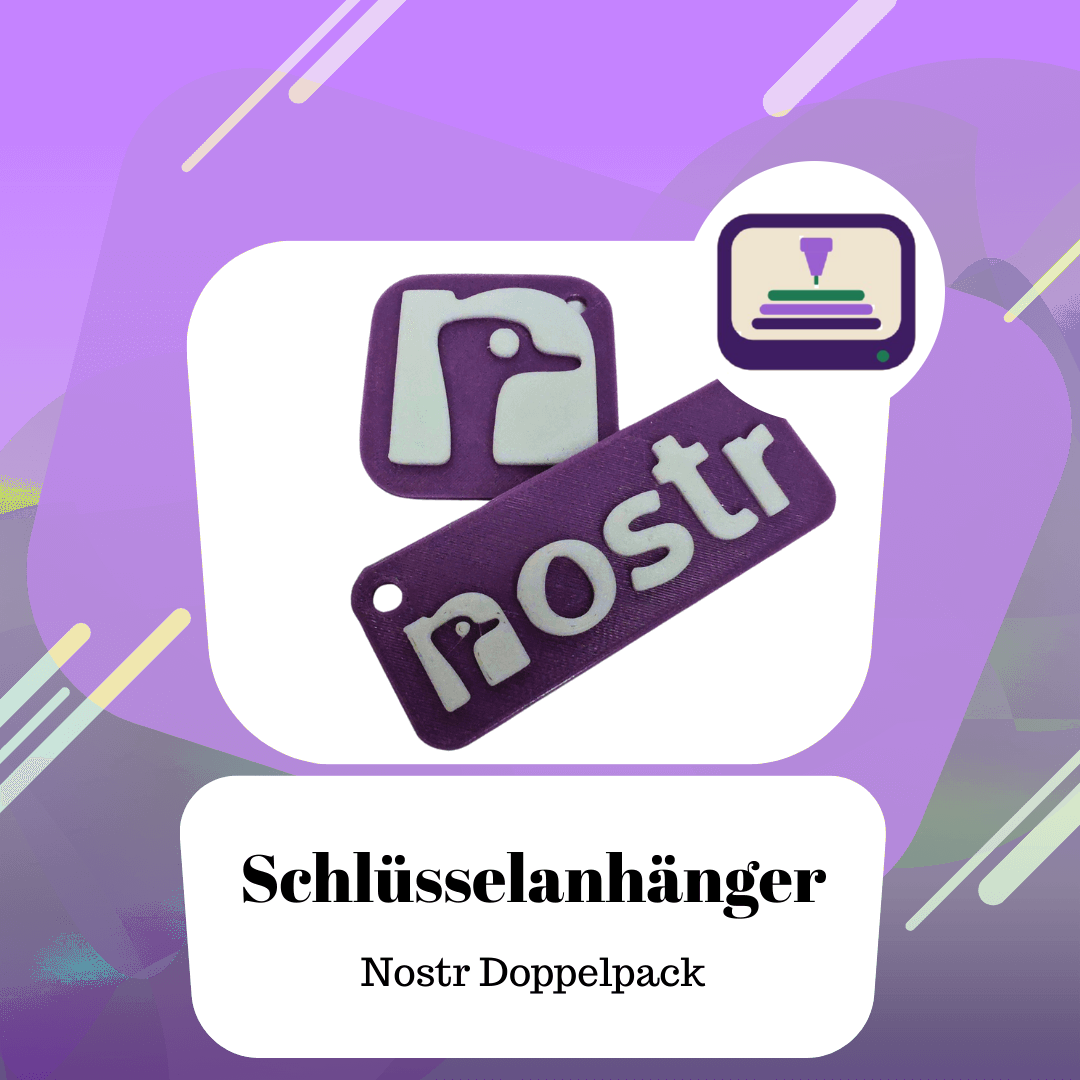 Nostr Schlüsselanhänger Doppelpack