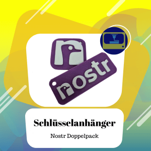 Schlüsselanhänger Nostr Doppelpack