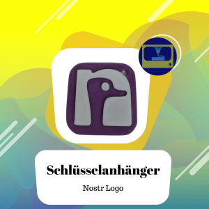 Schlüsselanhänger Nostr Logo "Ostrich"